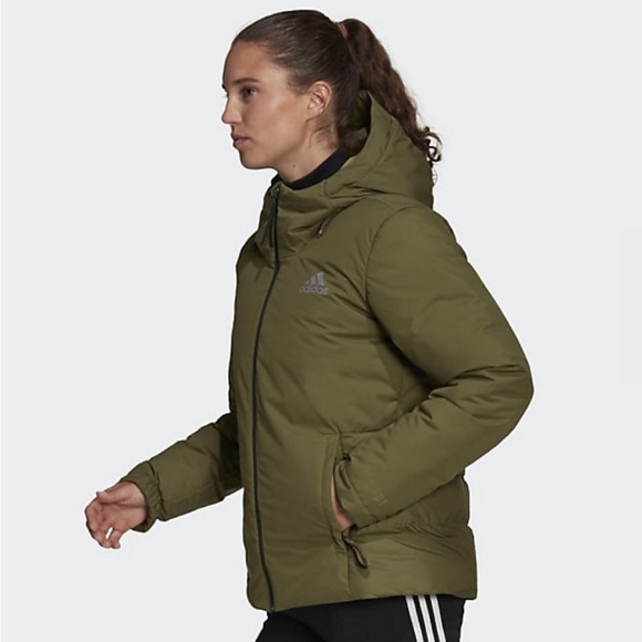 Adidas Women’s Traveer Cold Ready Water Repellent Performace Puffer Coat Jacket - Picture 4 of 7